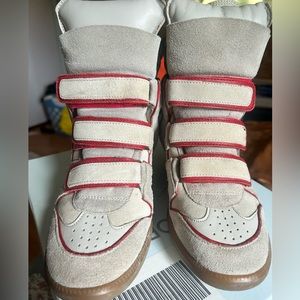 Worn but pretty good condition, Isabel Marant Sz 39 Bekett wedge sneakers